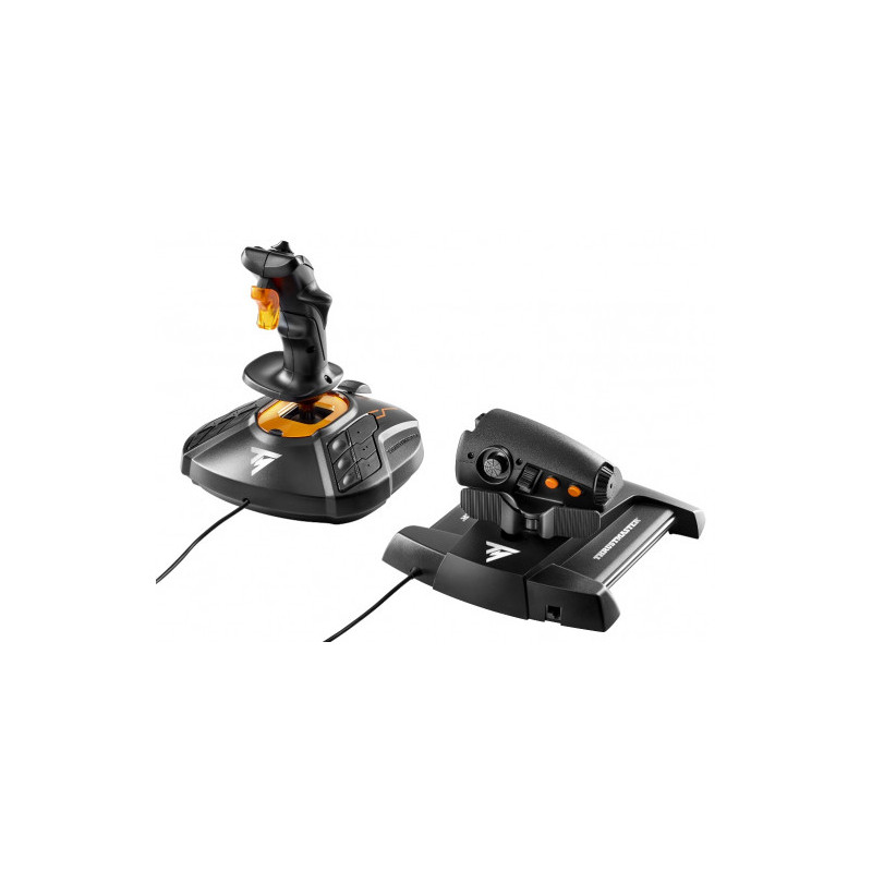 Thrustmaster T-16000M FCS Hotas Musta, Oranssi USB Ohjaussauva Analoginen Digitaalinen MAC, PC