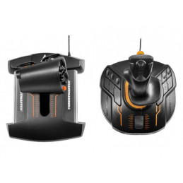 Thrustmaster T-16000M FCS Hotas Musta, Oranssi USB Ohjaussauva Analoginen Digitaalinen MAC, PC