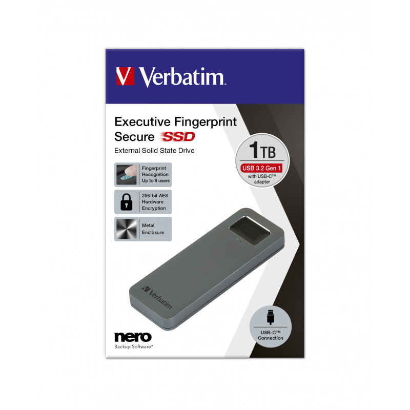 Verbatim 53657 ulkoinen SSD 1000 GB Harmaa
