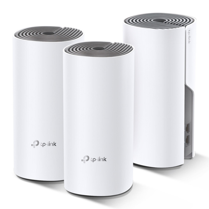 TP-LINK Deco E4 (3-pack) Kaksitaajuus (2,4 GHz 5 GHz) Wi-Fi 5 (802.11ac) Valkoinen, Harmaa 2 Sisäinen