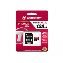 Transcend TS64GSDU3 128 GB MicroSDHC MLC Luokka 10