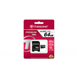 Transcend TS64GUSDXC10 muistikortti 64 GB MicroSDXC NAND Luokka 10