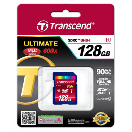 Transcend TS128GSDXC10U1 muistikortti 128 GB SDXC MLC Luokka 10