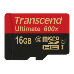 Transcend 16GB microSDHC Class 10 UHS-I (Ultimate) MLC Luokka 10