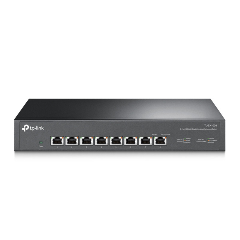 TP-LINK TL-SX1008 verkkokytkin Hallitsematon 10G Ethernet (100 1000 10000) Musta