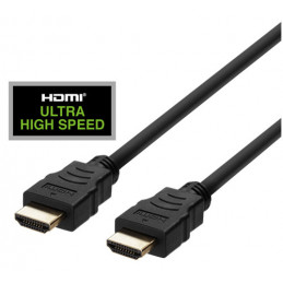 Deltaco HU-05 HDMI-kaapeli 0,5 m HDMI-tyyppi A (vakio) Musta