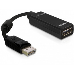DeLOCK 61849 videokaapeli-adapteri 0,125 m DisplayPort HDMI-tyyppi A (vakio) Musta