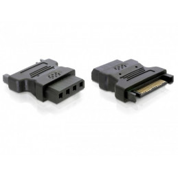 DeLOCK Adapter Power - IDE drive  4 Pin SATA 15 p IDE 4p Musta