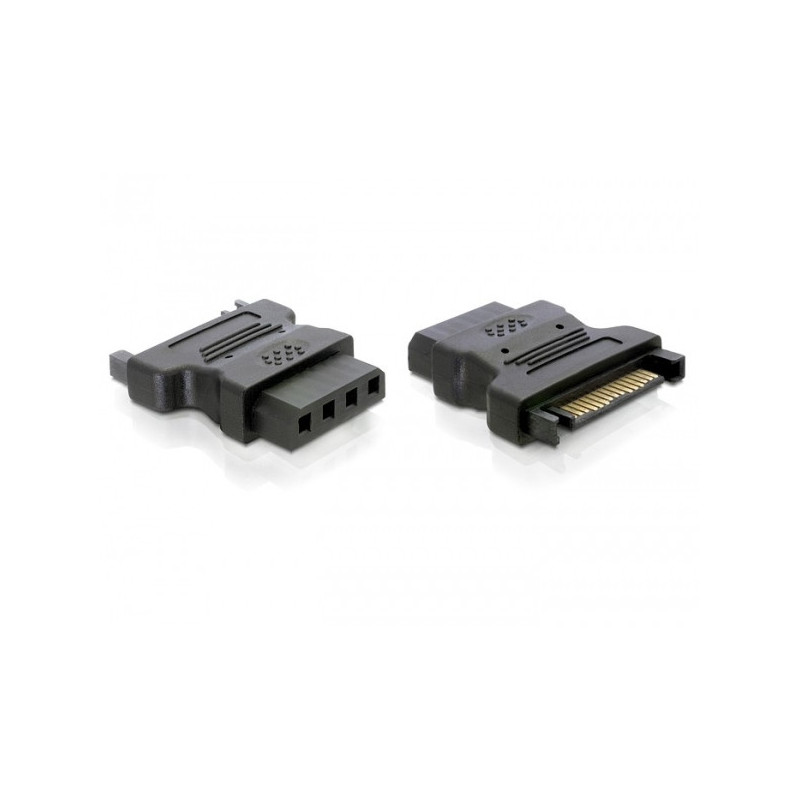 DeLOCK Adapter Power - IDE drive  4 Pin SATA 15 p IDE 4p Musta