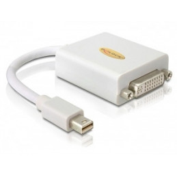 DeLOCK Adapter mini Displayport   DVI FM 0,18 m Valkoinen