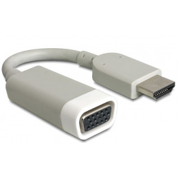 DeLOCK 65469 videokaapeli-adapteri VGA (D-Sub) HDMI-tyyppi A (vakio) Valkoinen