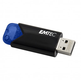 Emtec B110 Click Easy 3.2 USB-muisti 32 GB USB A-tyyppi 3.2 Gen 2 (3.1 Gen 2) Musta, Sininen