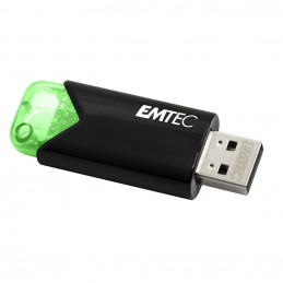 Emtec Click Easy USB-muisti 64 GB USB A-tyyppi 3.2 Gen 1 (3.1 Gen 1) Musta, Vihreä