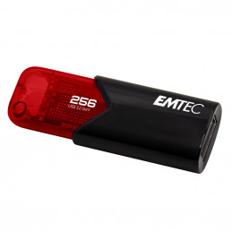 Emtec Click Easy USB-muisti 256 GB USB A-tyyppi 3.2 Gen 1 (3.1 Gen 1) Musta, Punainen