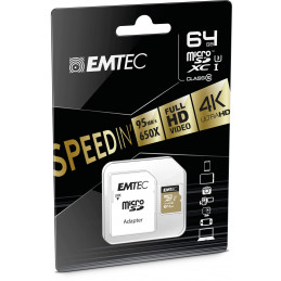 Emtec ECMSDM64GXC10SP muistikortti 64 GB MicroSDXC Luokka 10