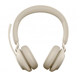 Jabra Evolve2 65, MS Stereo Kuulokkeet Langaton Pääpanta Toimisto puhelukeskus USB A-tyyppi Bluetooth Beige