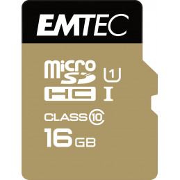 Emtec microSD Class10 Gold+ 16GB MicroSDHC Luokka 10