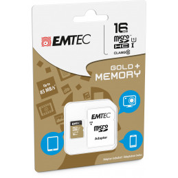 Emtec microSD Class10 Gold+ 16GB MicroSDHC Luokka 10