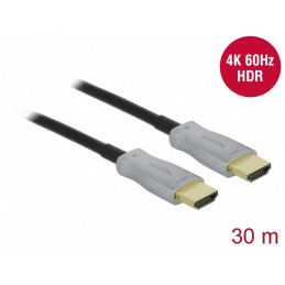 DeLOCK 85049 HDMI-kaapeli 30 m HDMI-tyyppi A (vakio) Musta