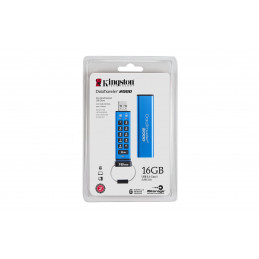 Kingston Technology DataTraveler 2000 16GB USB-muisti USB A-tyyppi 3.2 Gen 1 (3.1 Gen 1) Sininen