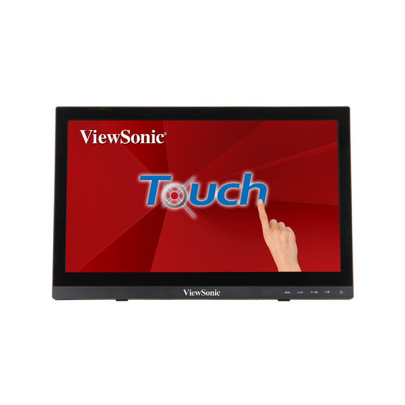 Viewsonic TD1630-3 kosketusnäyttö 39,6 cm (15.6") 1366 x 768 pikseliä Multi-touch Monikäyttäjä Musta