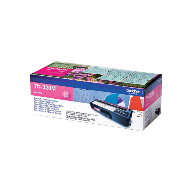 Brother TN-320M värikasetti 1 kpl Alkuperäinen Magenta