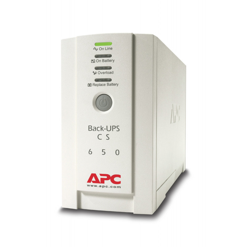APC Back-UPS Valmiustila (ilman yhteyttä) 0,65 kVA 400 W 4 AC-pistorasia(a)