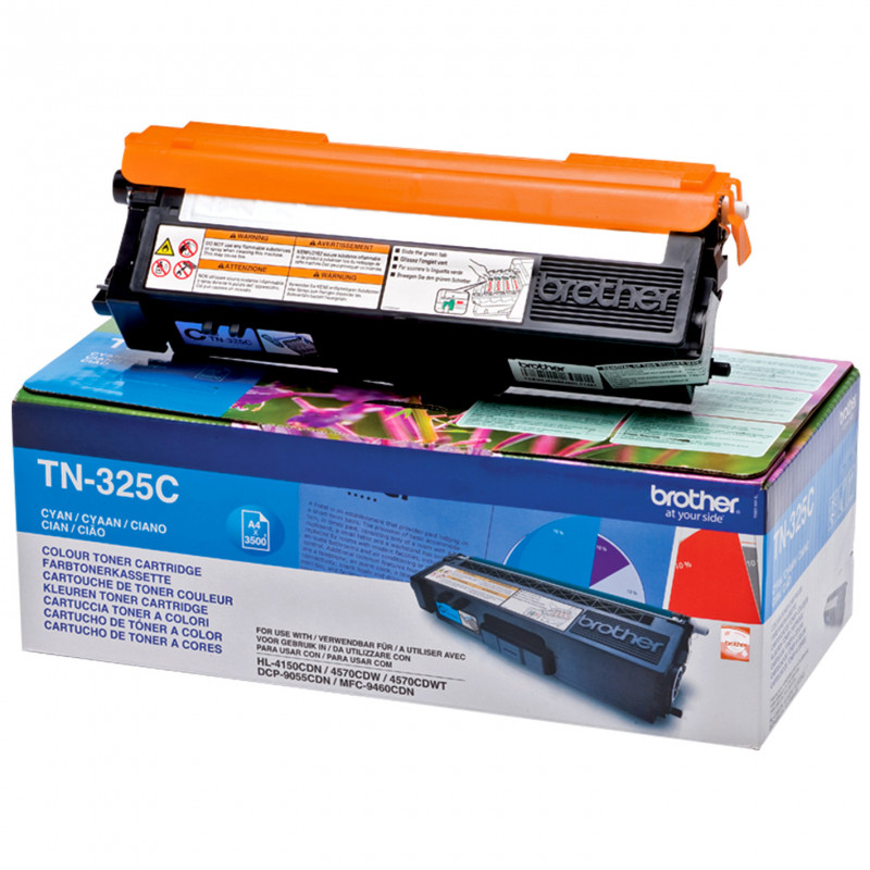 Brother TN-325C värikasetti 1 kpl Alkuperäinen Syaani