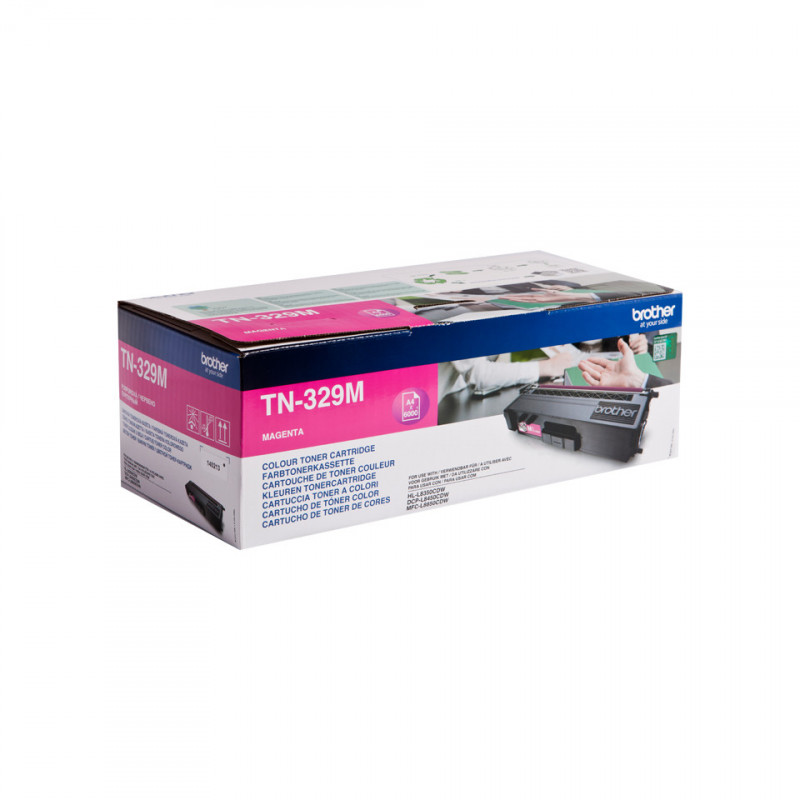 Brother TN-329M värikasetti 1 kpl Alkuperäinen Magenta