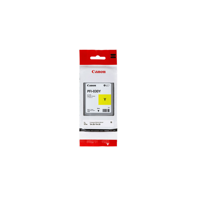 Canon PFI-030Y mustekasetti 1 kpl Alkuperäinen Keltainen