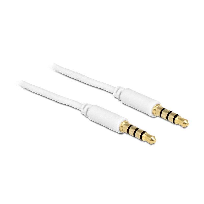 DeLOCK 83440 audiokaapeli 1 m 3.5mm Valkoinen