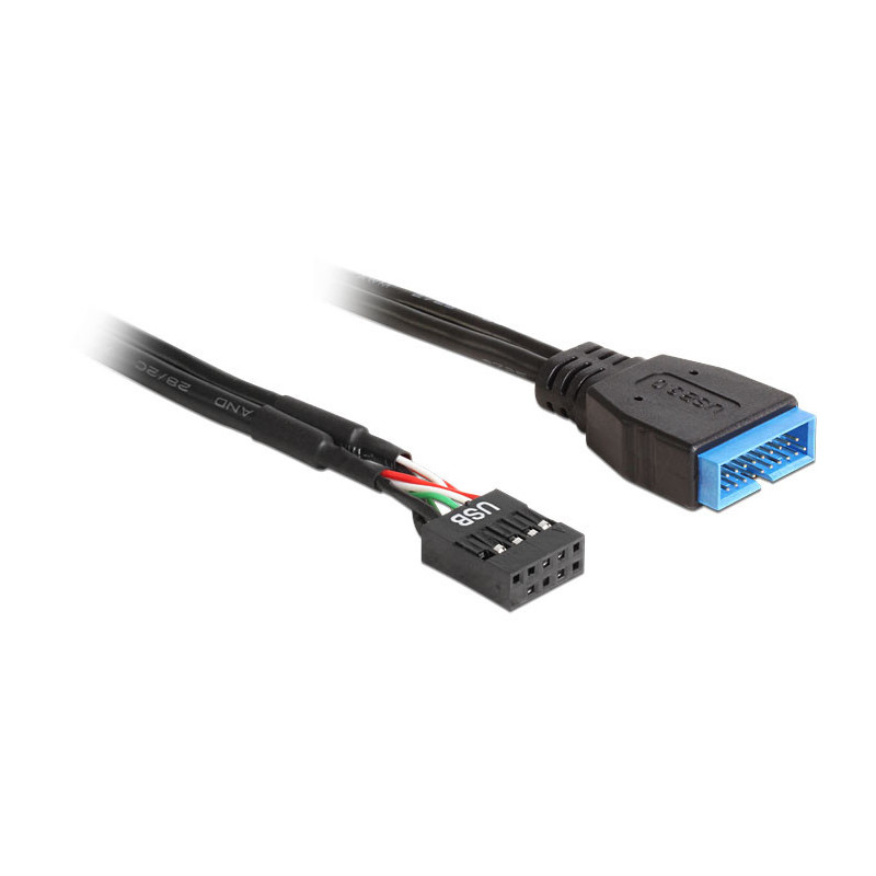 DeLOCK 83281 USB-kaapeli 0,3 m Musta