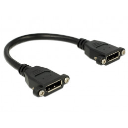 DeLOCK 0.5m F-F DisplayPort Musta