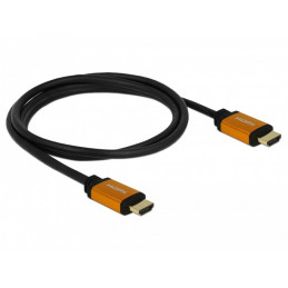 DeLOCK 85728 HDMI-kaapeli 1,5 m HDMI-tyyppi A (vakio) Musta, Kulta