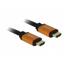 DeLOCK 85729 HDMI-kaapeli 2 m HDMI-tyyppi A (vakio) Musta, Kulta