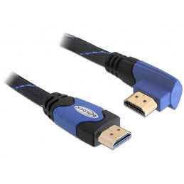 DeLOCK 2m High Speed HDMI 1.4 HDMI-kaapeli HDMI-tyyppi A (vakio) Musta, Sininen