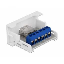 DeLOCK 81343 liitinjohto USB 2.0 Typ-A Valkoinen
