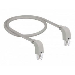 DeLOCK 85876 verkkokaapeli Harmaa 0,5 m Cat6a S FTP (S-STP)