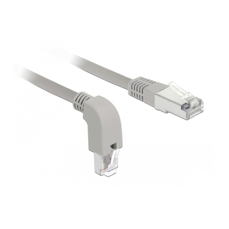 DeLOCK 85874 verkkokaapeli Harmaa 1 m Cat6a S FTP (S-STP)