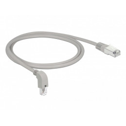 DeLOCK 85874 verkkokaapeli Harmaa 1 m Cat6a S FTP (S-STP)