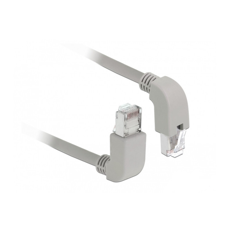 DeLOCK 85870 verkkokaapeli Harmaa 0,5 m Cat6a S FTP (S-STP)