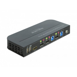 DeLOCK 11482 KVM-kytkin Musta
