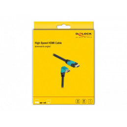 DeLOCK 86992 HDMI-kaapeli 2 m HDMI-tyyppi A (vakio) Musta, Sininen