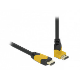 DeLOCK 86988 HDMI-kaapeli 1 m HDMI-tyyppi A (vakio) Musta, Oranssi