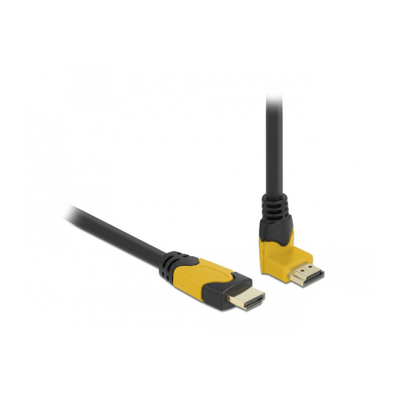 DeLOCK 86988 HDMI-kaapeli 1 m HDMI-tyyppi A (vakio) Musta, Oranssi