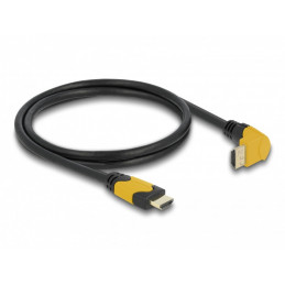 DeLOCK 86988 HDMI-kaapeli 1 m HDMI-tyyppi A (vakio) Musta, Oranssi