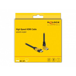 DeLOCK 86988 HDMI-kaapeli 1 m HDMI-tyyppi A (vakio) Musta, Oranssi
