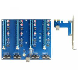 DeLOCK 41427 liitäntäkortti -sovitin Sisäinen PCIe, USB 3.2 Gen 1 (3.1 Gen 1)