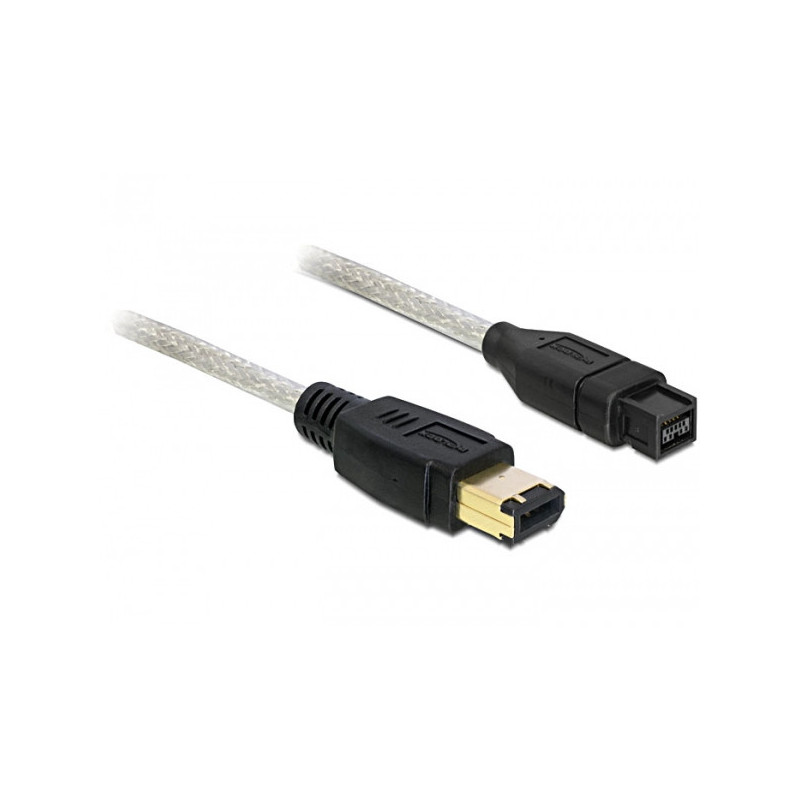 DeLOCK FireWire B A, 1m Harmaa