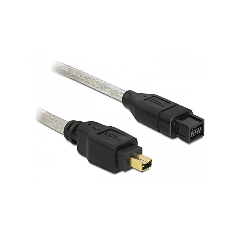 DeLOCK FireWire A B, 2.0m 2 m Harmaa